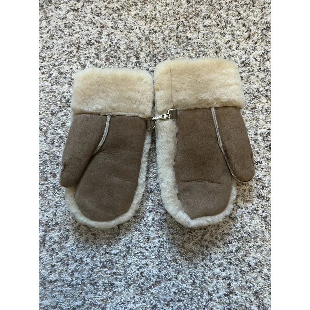 LADIES SHEEPSKIN MITTENS WHOLE PALM‎ SOFT NEW